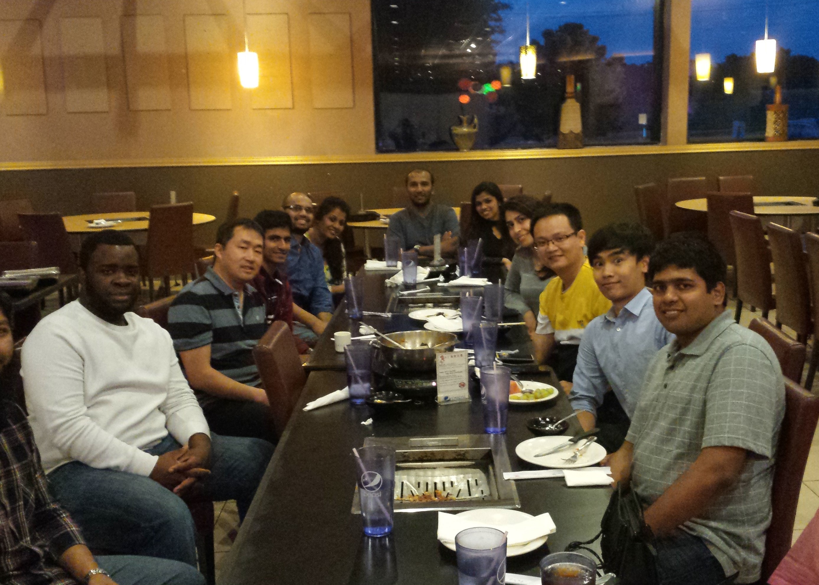 Group dinner (May 2015)